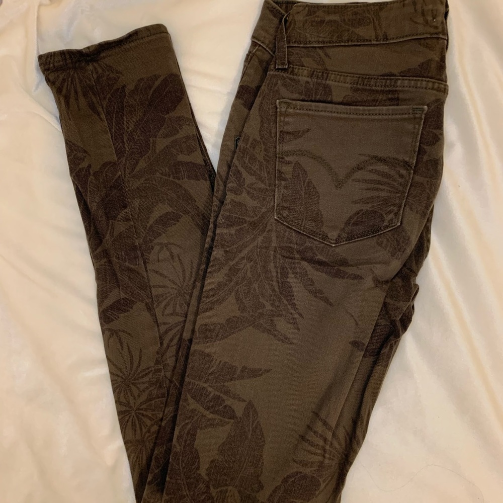 Levi’s denim jeans with palm print